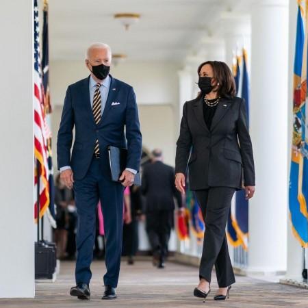 Biden said that selecting Kamala Harris to be his Vice President was his first decision after he received his party's nomination in 2016 US President Joe Biden