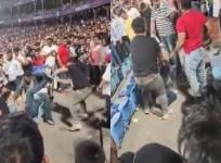 Clash between spectators during IPL match in Delhi