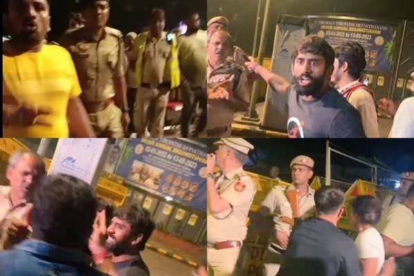 Wrestlers allege attack by cops. wrestlers