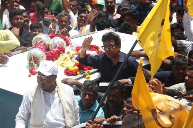 Shivarajkumar campaigning