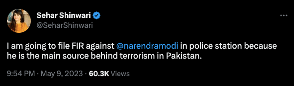 Seher Shinwari tweets