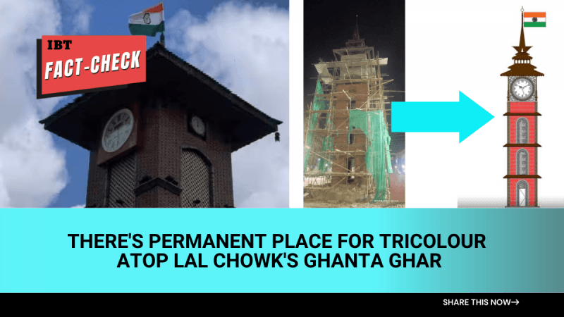 Fact check: Srinagar's iconic Clock Tower will have national flag atop; new design explained Fact check: Srinagar's iconic Clock Tower will have national flag atop; new design explained