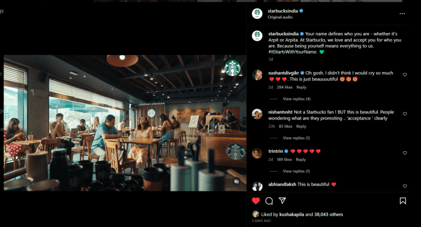 Trans actor Sushant Divgikr gets teary-eyed watching starbucks new transgender acceptance ad