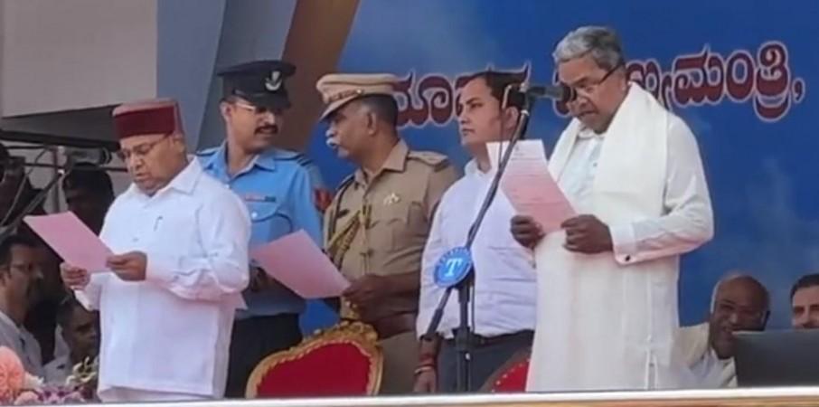 Governor Thaawarchand Gehlot administered the oath of office to Siddaramaiah Siddaramaiah
