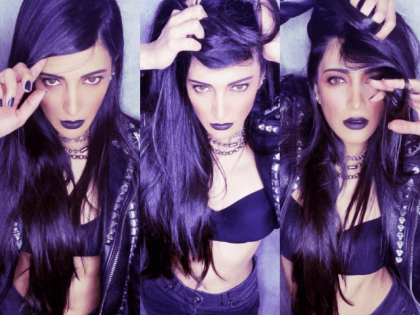 Shruti Haasan black lips Shruti Haasan black lips