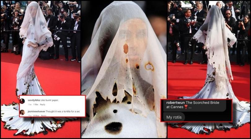 Rawdah Mohammad's scorched bride look at Cannes