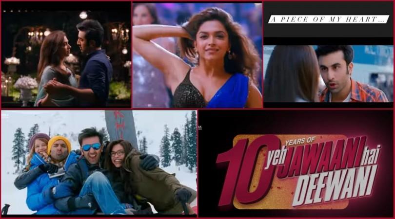Deepika calls YJHD ( yeh jawaani hai deewani) a piece of my heart the film clocks 10 year