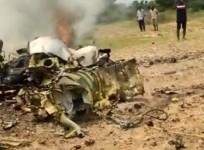 IAF trainer aircraft crashes in K'taka, pilots eject safely.