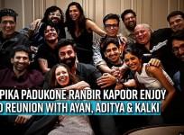 Deepika Padukone-Ranbir Kapoor enjoy YJHD reunion with Ayan, Aditya and Kalki