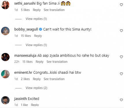 comments