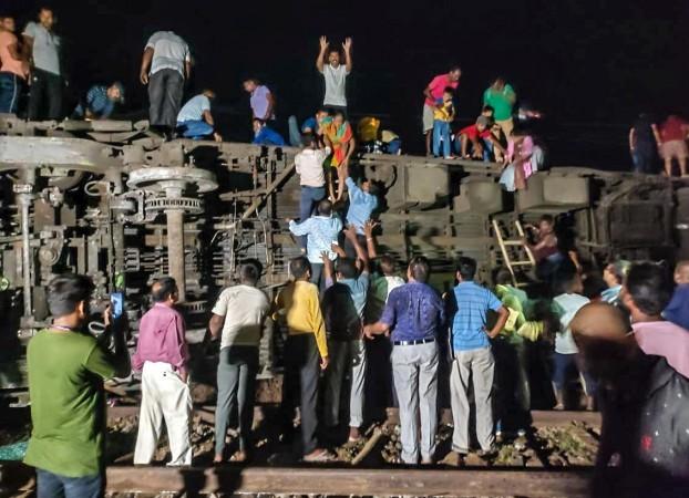 Express overturns after hitting goods train at Odisha's Balasore, fatalities feared Express overturns after hitting goods train at Odisha's Balasore, fatalities feared