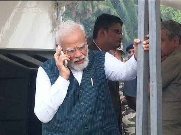 Prime Minister Narendra Modi interacts with injured passengers of the Balasore train accident, in Balasore , Saturday, June 3, 2023. Prime Minister Narendra Modi interacts with injured passengers of the Balasore train accident, in Balasore , Saturday, June 3, 2023.
