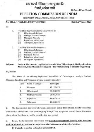 ECI letter