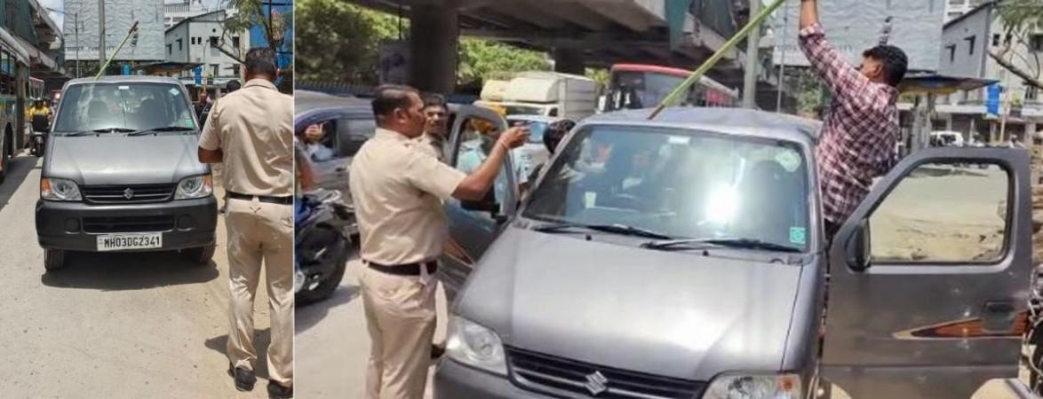 Mumbai Metro pillar rod pierces through moving car roof; all four escape miraculously [details]