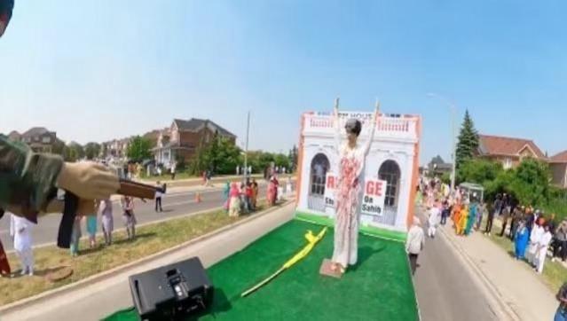 Tableau depicting Indira Gandhi's assassination showcased in Canada Tableau depicting Indira Gandhi's assassination