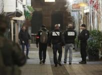 STRASBOURG (FRANCE), Dec. 11, 2018 (Xinhua) -- Police investigate near the scene of a shooting in the center of Strasbourg, France, on Dec. 11, 2018.
