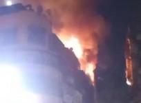 60 residents rescued, 1 hurt, in a fire that broke out in a 6-storied building in Zaveri Bazar, the country's jewellery hub in Kalbadevi area of South Mumbai, around 1.30 am today and put off after nearly six hours