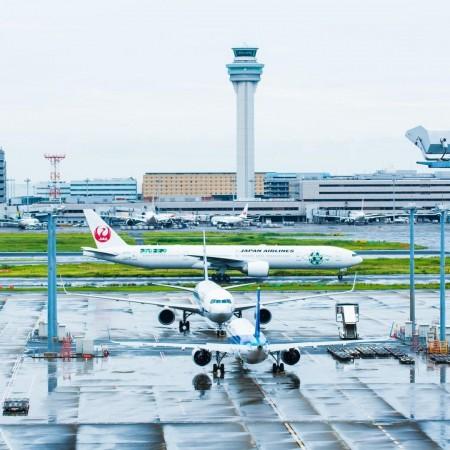 Haneda International Airport in Tokyo. Haneda International Airport in Tokyo