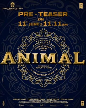 Animal poster Ranbir Kapoor