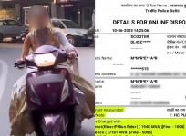Bride-to-be's helmetless scooter ride goes viral, Delhi Police issue challan