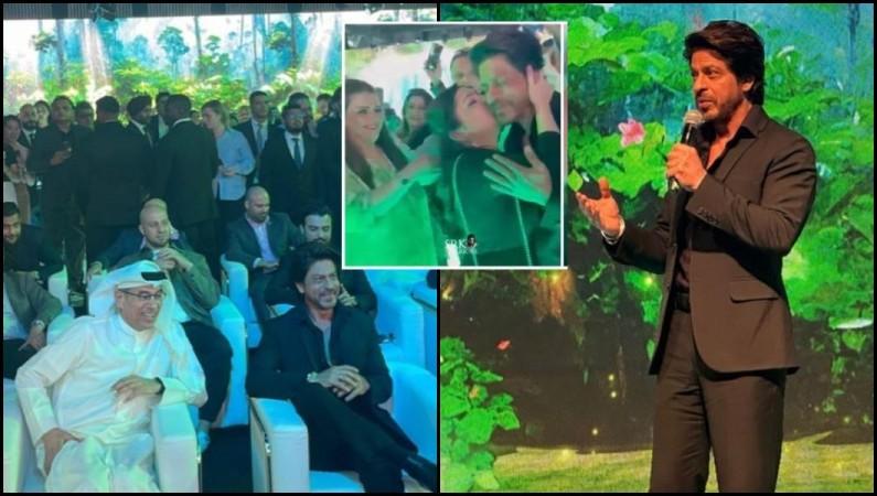 A Female Fan Forcefully Kisses Shah Rukh Khan At Dubai Event Leaves Netizens Furious Watch 