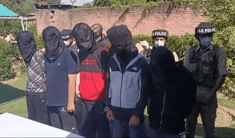 Arrested terrorists