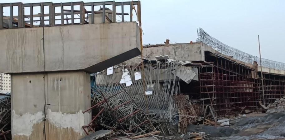 hyderabad flyover collapse hyderabad flyover collapse