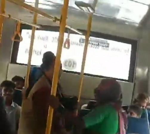 Conductor slaps old woman in K'taka bus Conductor slaps old woman in K'taka bus