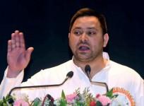 Patna: Bihar deputy CM Tejashwi Yadav addresses the 75th foundation program of Bihar state Handloom Weaver Co-Operative Union, at Gayan Bhavan, in Patna on Wednesday June 08, 2023.