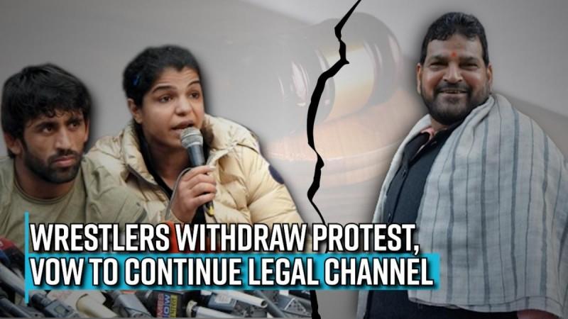 Wrestlers withdraw protest, vow to continue legal channel instead