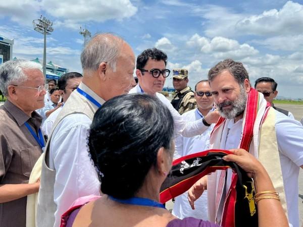 Rahul Arrives In Manipur On 2-Day Visit Rahul Arrives In Manipur On 2-Day Visit