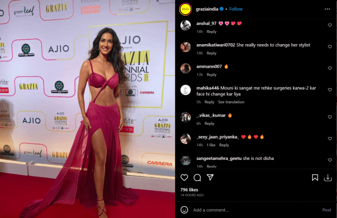 Vulgar, she looks uncomfortable : Disha Patani's sultry cleavage show  draws ire, netizens say she needs to change her stylist - IBTimes India