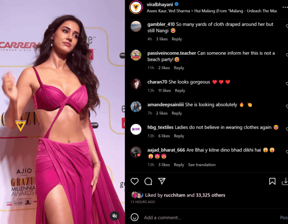 Vulgar She Looks Uncomfortable Disha Patani S Sultry Cleavage Show Draws Ire Netizens Say