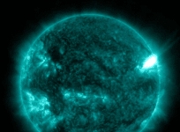 The Sun has emitted a strong X-class solar flare triggering a strong radio blackout on various places on Earth, according to NASA's Solar Dynamics Observatory (SDO) which recorded the extreme ultraviolet flash.