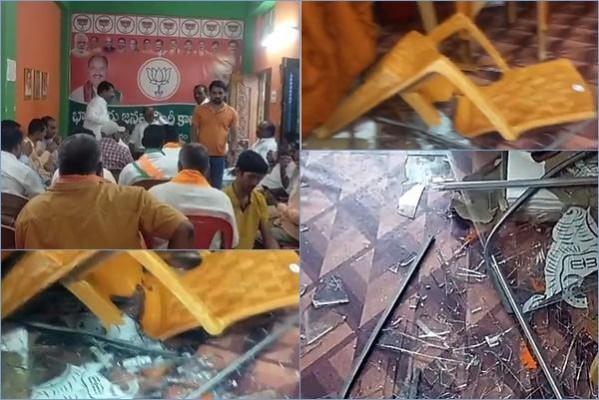 BJP group clashes erupt in Telangana BJP group clashes