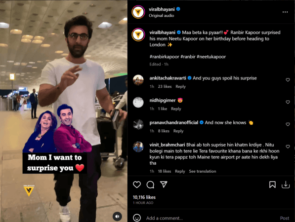 Alia Bhatt goes to work as Ranbir Kapoor jets off to London to surprise mom  Neetu Singh on birthday