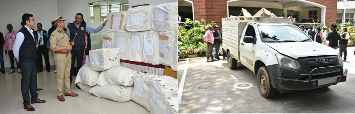 K'taka Police Seize 1,500 Kg Ganja Worth Rs 12 Cr, Arrest MBA Graduate K'taka Police Seize 1,500 Kg Ganja Worth Rs 12 Cr, Arrest MBA Graduate