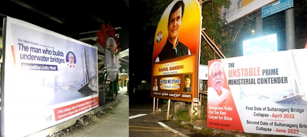 Opposition meet: Posters targetting Nitish Kumar spring up in B'luru opposition meet