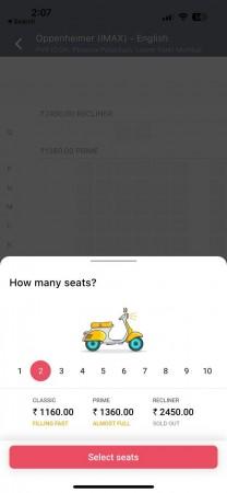ticket price