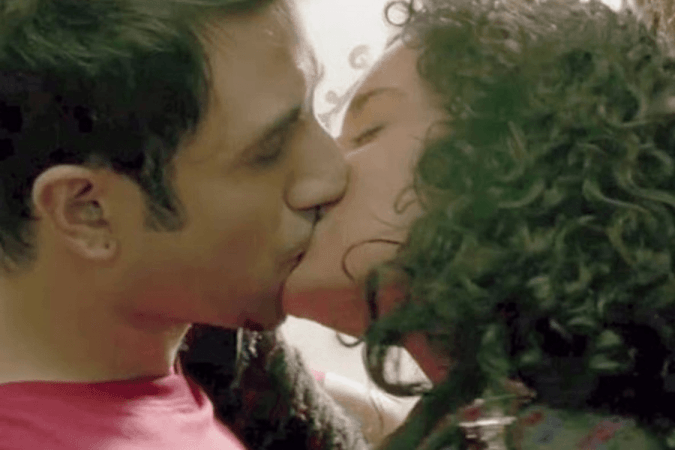 Kangana Ranaut, Vir Das kiss in Revolver Rani Kangana Ranaut, Vir Das kiss in Revolver Rani