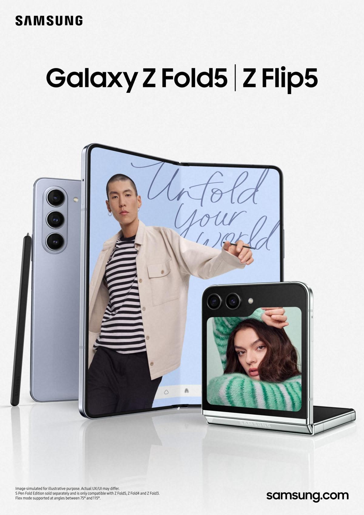 Samsung ​​​​​​​Galaxy Z Flip5 de 256 GB, menta