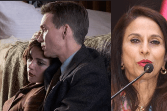 Still from Oppenheimer, Shobhaa De Still from Oppenheimer, Shobhaa De