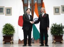S. Jaishankar with his counterpart in Japan