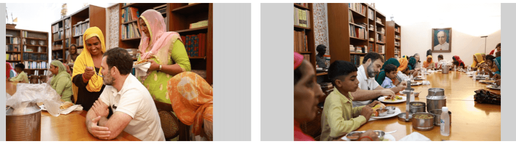 Rahul Gandhi with women farmers Rahul Gandhi with women farmers