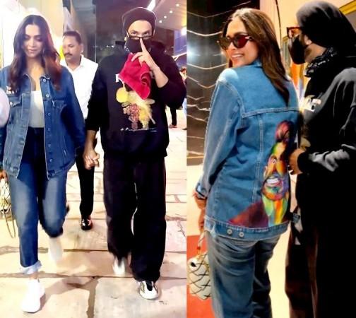 Deepika's jacket has Ranveer's face printed on it; sets major couple goals [see pic]