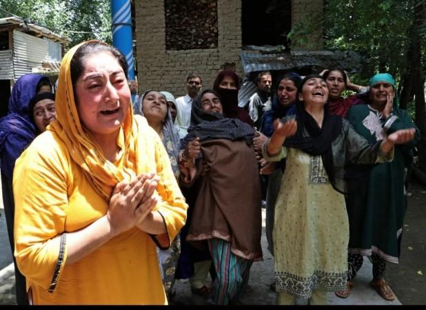Family members of missing Army soldier Javed Ahmed Wani appeal for his release. family members of missing soldier