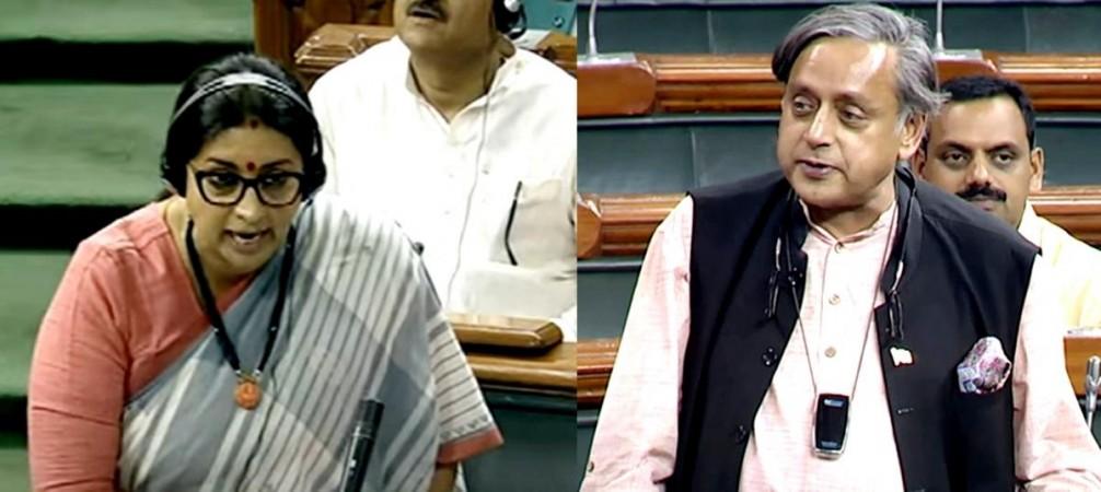 An own-goal Smritiji', says Shashi Tharoor after her speech in LS over no-trust motion No search results. Shashi Tharoor vs Smriti Irani