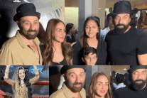 Sunny, Esha, Ahana, Bobby at Gadar 2 screening