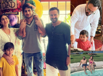 Saif Ali Khan bday pics, Kareena, Taimur, Sara, Ibrahim, Jeh