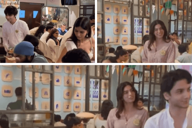 Suhana Khan, Khushi Kapoor at the Bombay Canteen Suhana Khan, Khushi Kapoor at the Bombay Canteen